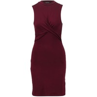 Topshop Sukienka z dżerseju burgundy TP721C0IQ-G11