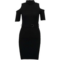 Topshop Petite Sukienka z dżerseju black TP721C0JH-Q11