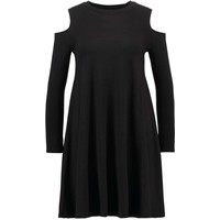 Topshop Sukienka z dżerseju washed black TP721C0J2-K11