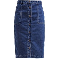 Warehouse Spódnica jeansowa mid wash WA221B01E-K11