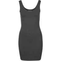 Zalando Essentials Sukienka z dżerseju dark grey melange ZA821C000