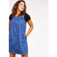 Dorothy Perkins Curve DENIM PINNY DRESS Sukienka jeansowa blue DP621C02N