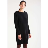 Benetton Sukienka dzianinowa black 4BE21C06O