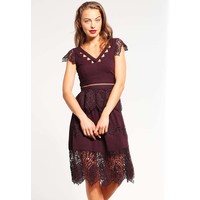 Miss Selfridge Sukienka koktajlowa burgundy MF921C0BB