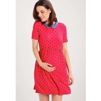 Envie de Fraise CAROLANE Sukienka z dżerseju red strawberry/navy blue EF329F02R