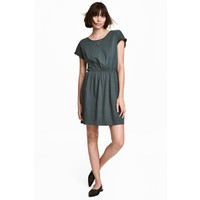 H&M Dżersejowa sukienka 0202017054 Petrol melanż