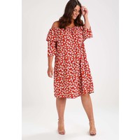Glamorous Curve BARDOT Sukienka letnia red/cream GLA21C011