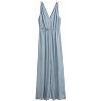 H&M Długa sukienka w serek 0509631001 Niebieskoszary