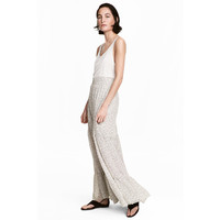 H&M Długa spódnica we wzory 0537163001 Naturalna biel/Grochy