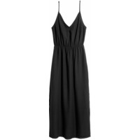 H&M Długa sukienka 0518529001 Czarny