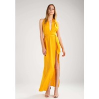 Missguided TWIST NECK Długa sukienka yellow M0Q21C0JD