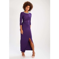 Dorothy Perkins EMBELLISHED NECK Długa sukienka purple DP521C16T
