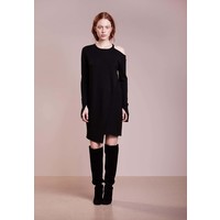 81hours Studio SLIT SHOULDER DRESS Sukienka dzianinowa black H8121C005