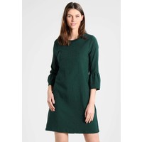 Cortefiel DRESS WITH DETAIL IN COLLAR AND FLARED CUFFS Sukienka letnia dark green CZ921C01O