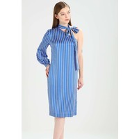 Banana Republic STRIPE ONE SHOULDER BOW NECK DRESS Sukienka koktajlowa blue BJ721C064