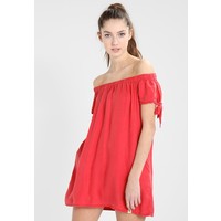 Superdry ALEXIA OFF SHOULDER DRESS Sukienka jeansowa ahoy red SU221C09P