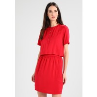 Calvin Klein Jeans DELORES WAISTEDDRESS Sukienka letnia tango red C1821C024