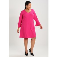 Evans TIE FRILL SLEEVE DRESS Sukienka letnia hot pink EW221C059