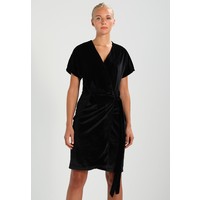 Saint Tropez VELVET WRAP OVER Sukienka koktajlowa black S2821C04W