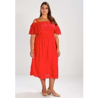 New Look Curves CUTWORK WAISTED Sukienka letnia red N3221C063