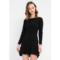 Missguided Petite FRILL HEM SHIFT DRESS Sukienka letnia black M0V21C044