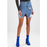 Missguided Spódnica jeansowa blue M0Q21B04T