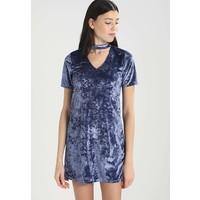 Hollister Co. VELVET T SHIRT DRESS Sukienka z dżerseju midnight blue H0421C00M