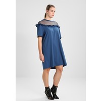 Glamorous Curve INSERT RUFFLE DETAIL Sukienka z dżerseju petrol blue GLA21D006