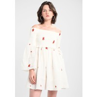Free People COUNTING DAISIES EMBROIDERED MINI Sukienka letnia ivory combo FP021C03W