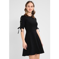 Dorothy Perkins Petite PRINT EYELET DRESS Sukienka z dżerseju black DP721C064