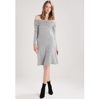 Dorothy Perkins Tall FOLDOVER BARDOT DRESS Sukienka letnia grey DOA21C02B