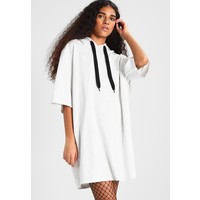 Cheap Monday EFFECT DRESS SCRIBBLE Sukienka z dżerseju white melange CH621C01S