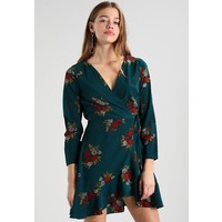 New Look FLORAL WRAP Sukienka letnia green pattern NL021C0RD