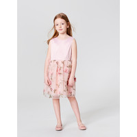 Mohito Dziewczęca sukienka z kwiatową aplikacją LITTLE PRINCESS SZ280-39X