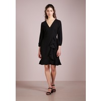 J.CREW DRAPEY RUFFLE FRONT DRESS Sukienka koktajlowa black JC421C01F