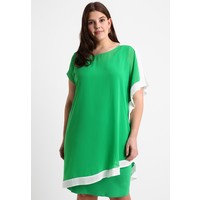 Live Unlimited London CAPE DRESS WITH CONTRAST BOARDER Sukienka letnia green L0J21C029