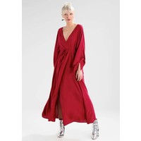 NA-KD TIED SLEEVE COAT DRESS Długa sukienka burgundy NAA21C00I