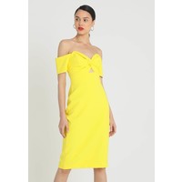 River Island Sukienka koktajlowa yellow brightplain RI921C0BC