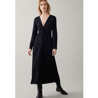 Massimo Dutti Długa sukienka black M3I21C043