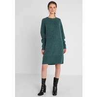 Selected Femme SLFENA O NECK DRESS Sukienka dzianinowa teal green/melange SE521C0LH
