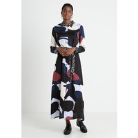 Selected Femme SLFLILLA LS MAXI SHIRT DRESS Sukienka koszulowa sand dollar/multicolor SE521C0JH