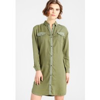 Scotch & Soda UTILITY SHIRT DRESS COLOUR BLOCKING Sukienka koszulowa military green SC321C00Q