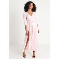 DEBIFLUE X NA-KD V NECK LONG DRESS Długa sukienka pink NAA21C01D