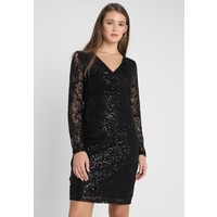 ONLY ONLMOVA LS WRAP SHORT DRESS Sukienka koktajlowa black ON321C14H