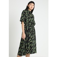 Weekday YANA DRESS Sukienka letnia black/green WEB21C01X
