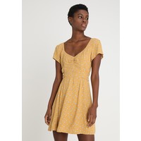 Abercrombie & Fitch CINCH FRONT DRESS Sukienka letnia yellow A0F21C01P