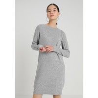 Vero Moda VMDOFFY STRUCTURE BOATNECK DRESS Sukienka dzianinowa medium grey melange VE121C1LI