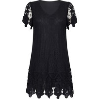 Mela London Sukienka koktajlowa 'V NECK BORDER LACE DRESS' MLD0080001000001