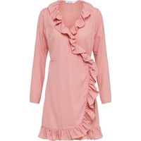 NA-KD Sukienka 'Long Sleeve Wrap Frill Dress' NKD0109001000001