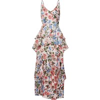 Missguided Letnia sukienka 'Floral Ruffled Midi Dress' MGD0378001000003